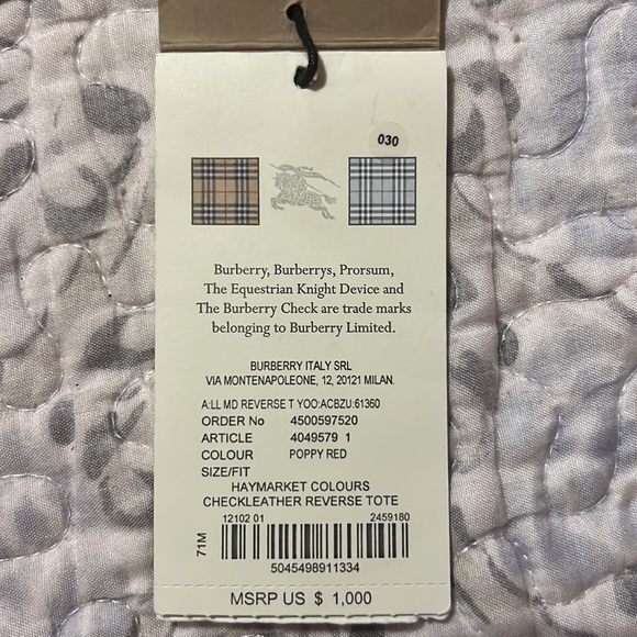 Burberry Reversible Tote - Picture 6 of 7